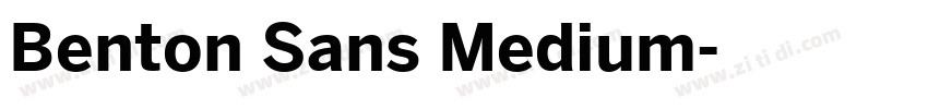 Benton Sans Medium字体转换